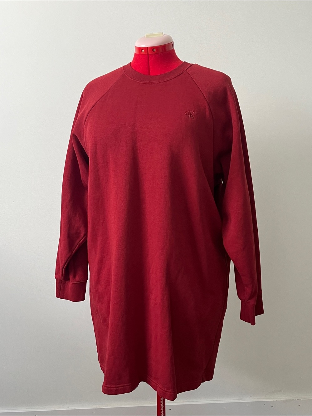 Woman Calvin Klein Crewneck Sweater tunic  - Deep Red